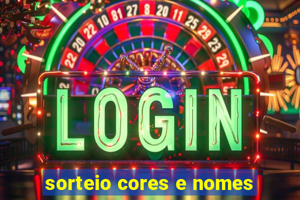 sorteio cores e nomes