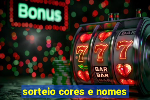 sorteio cores e nomes