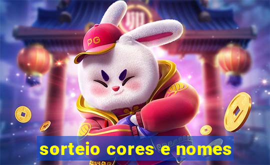 sorteio cores e nomes