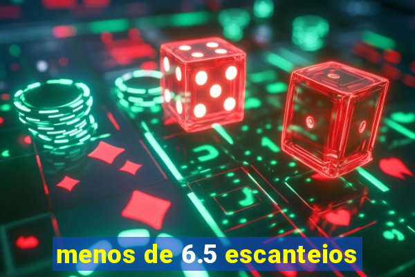 menos de 6.5 escanteios