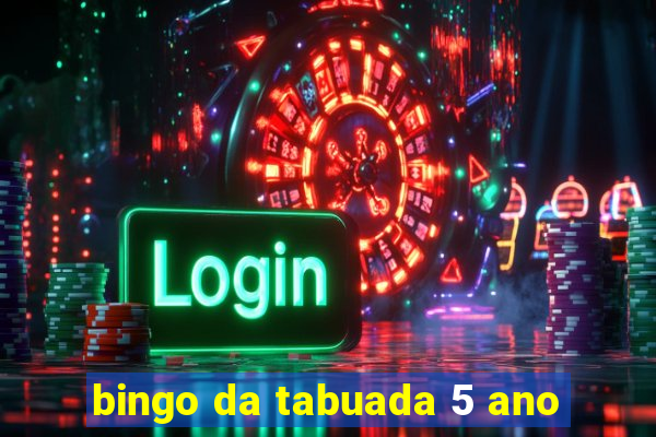 bingo da tabuada 5 ano