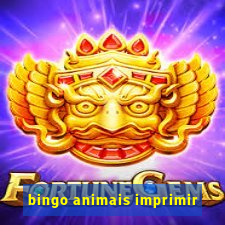 bingo animais imprimir