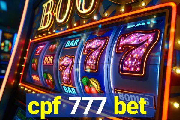 cpf 777 bet