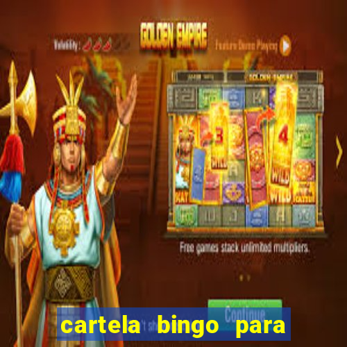 cartela bingo para cha de cozinha imprimir gratis