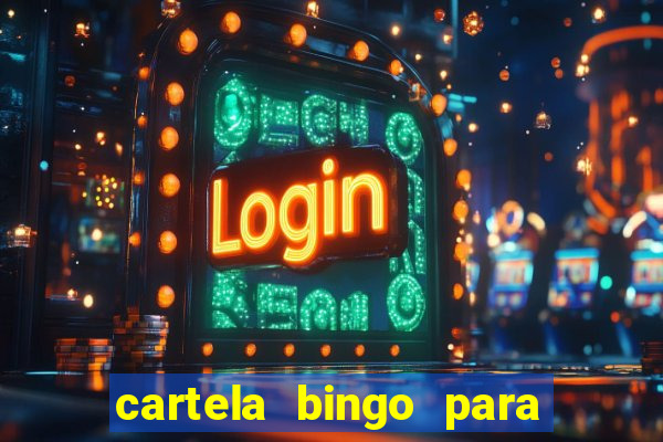 cartela bingo para cha de cozinha imprimir gratis