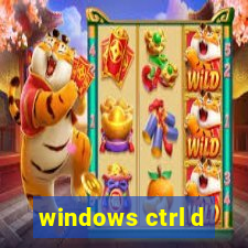 windows ctrl d