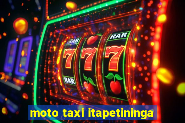 moto taxi itapetininga