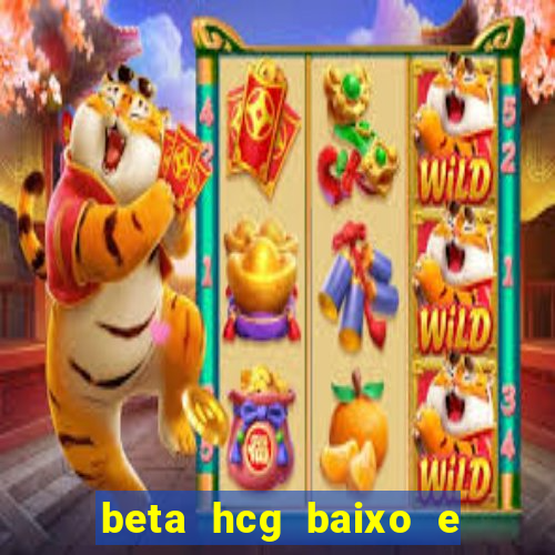 beta hcg baixo e gravidez evoluiu