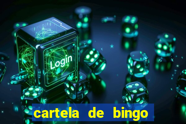 cartela de bingo pra imprimir