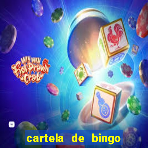 cartela de bingo pra imprimir