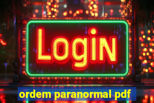 ordem paranormal pdf