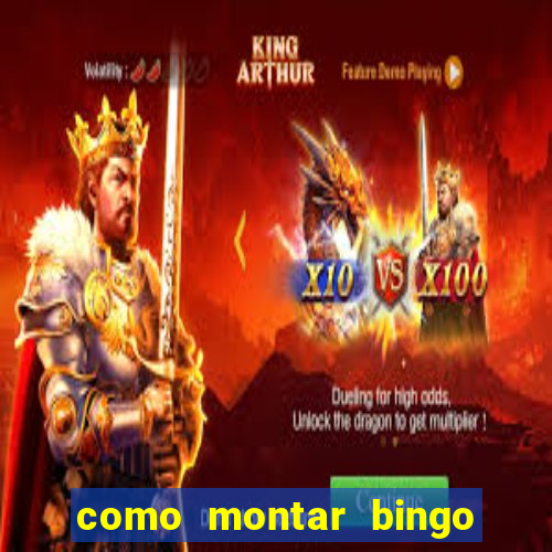 como montar bingo brinquedos toia