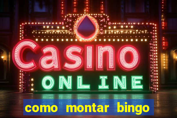 como montar bingo brinquedos toia