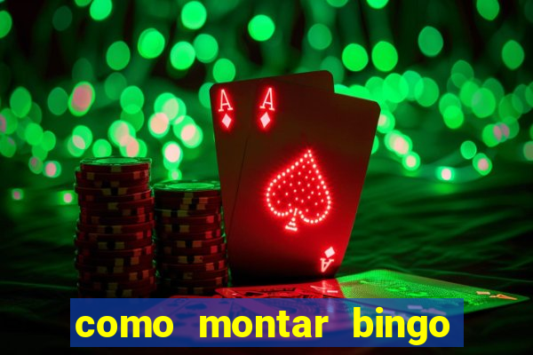 como montar bingo brinquedos toia