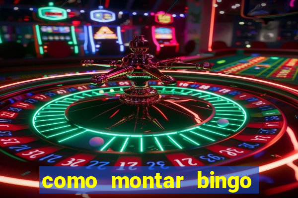 como montar bingo brinquedos toia