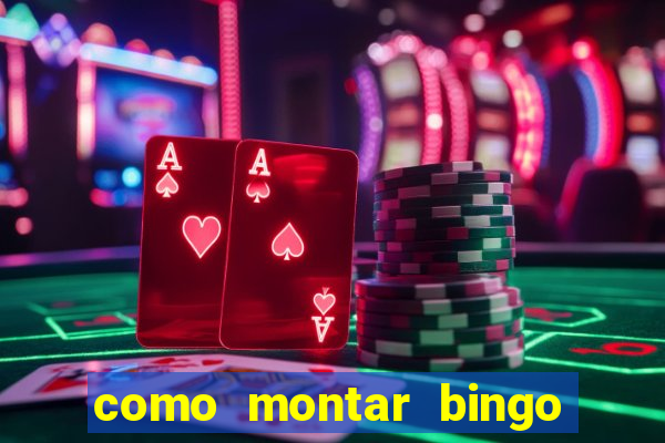 como montar bingo brinquedos toia