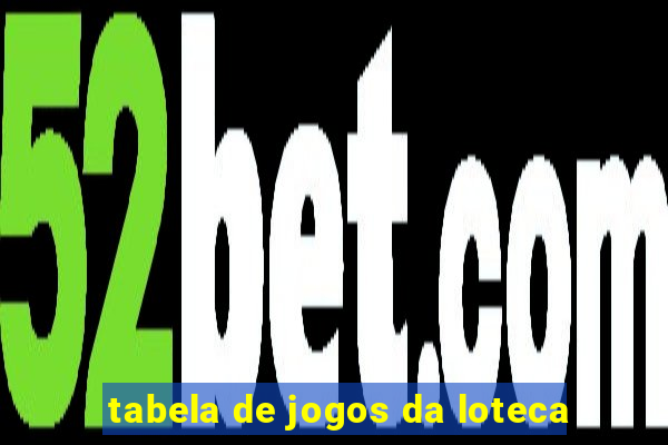 tabela de jogos da loteca