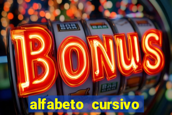 alfabeto cursivo para treinar caligrafia