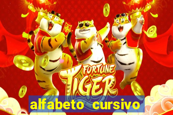 alfabeto cursivo para treinar caligrafia