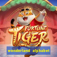 wonderland alphabet comic studio