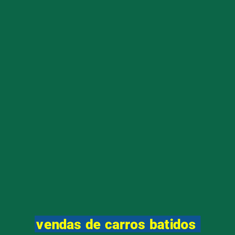 vendas de carros batidos