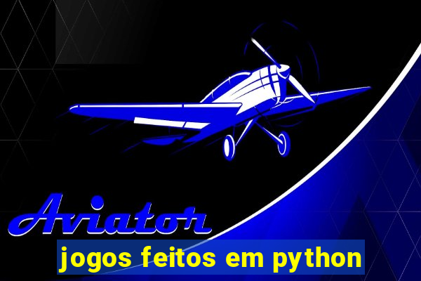 jogos feitos em python