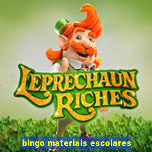 bingo materiais escolares