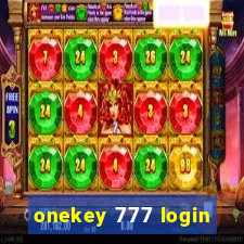 onekey 777 login