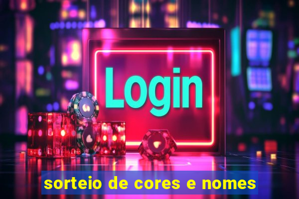 sorteio de cores e nomes