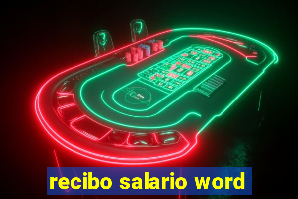 recibo salario word