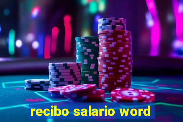 recibo salario word