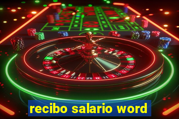 recibo salario word