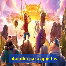 planilha para apostas