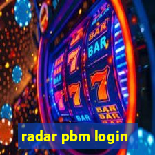 radar pbm login