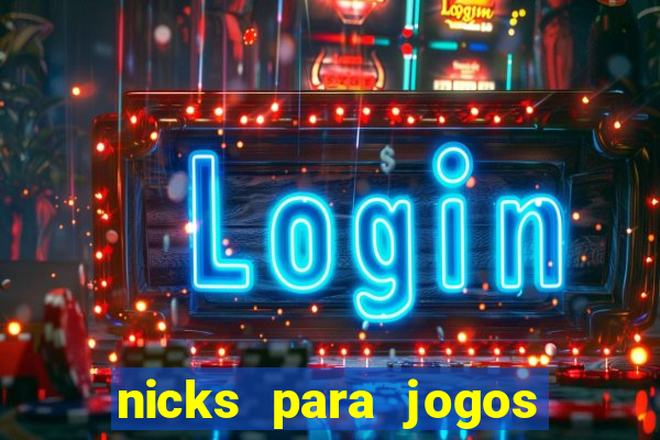 nicks para jogos de tiro