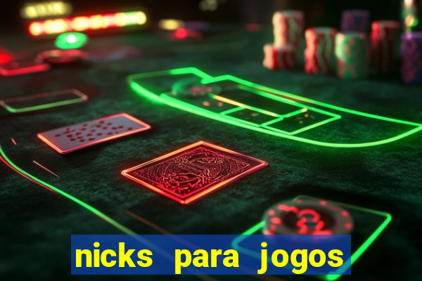 nicks para jogos de tiro