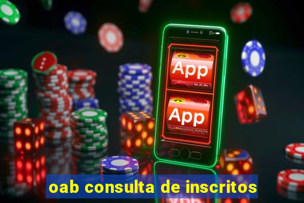 oab consulta de inscritos