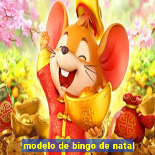 modelo de bingo de natal