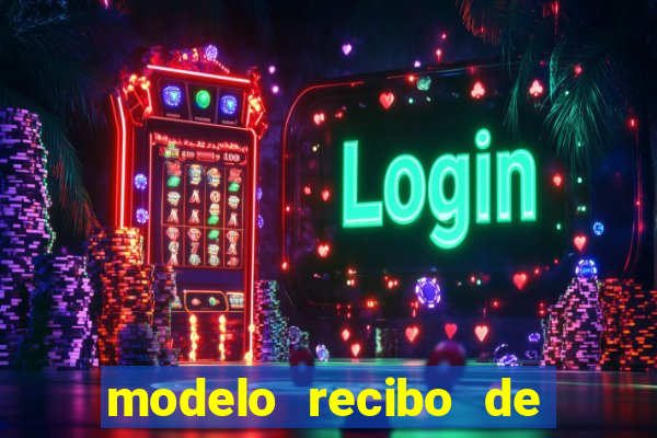 modelo recibo de pagamento autonomo