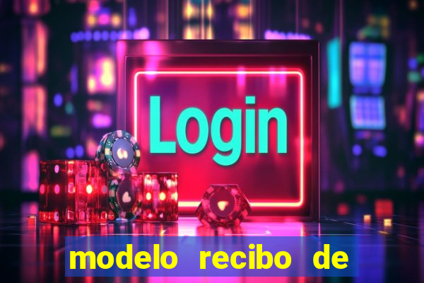 modelo recibo de pagamento autonomo