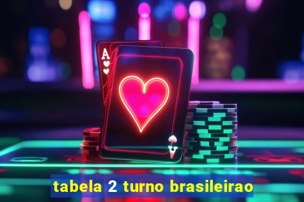 tabela 2 turno brasileirao