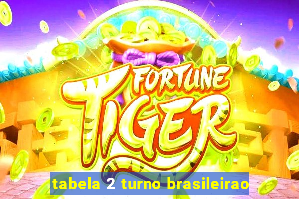 tabela 2 turno brasileirao