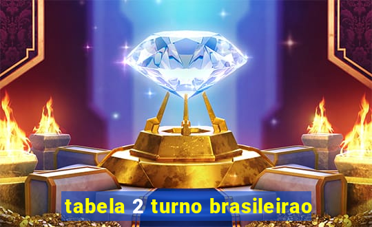 tabela 2 turno brasileirao