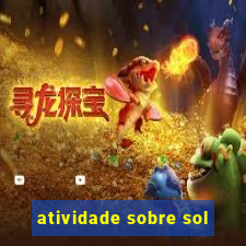 atividade sobre sol