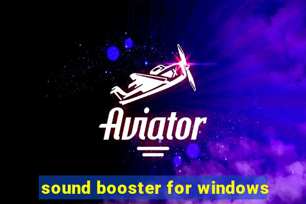 sound booster for windows