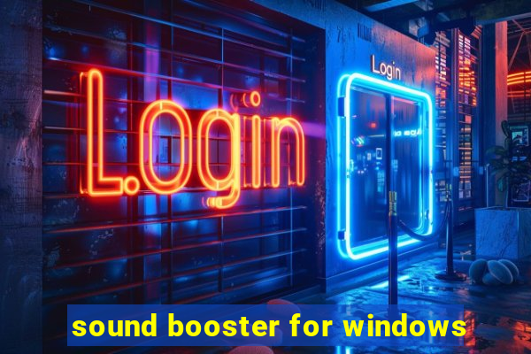 sound booster for windows