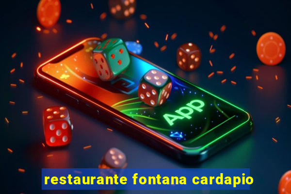 restaurante fontana cardapio