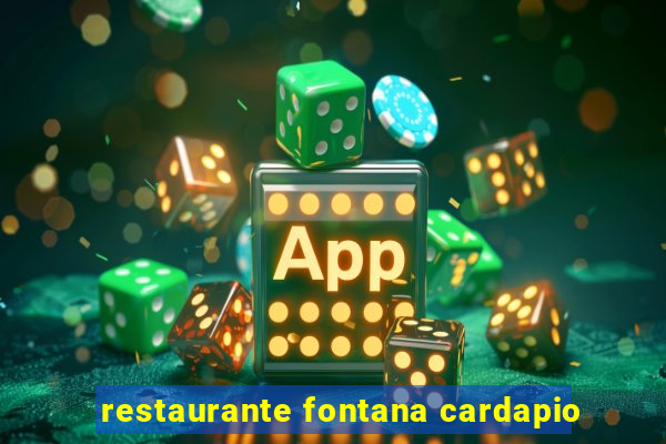 restaurante fontana cardapio