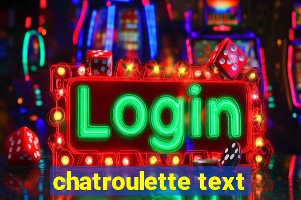 chatroulette text