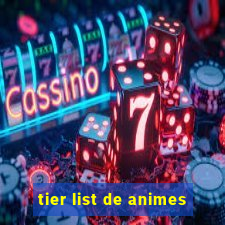 tier list de animes